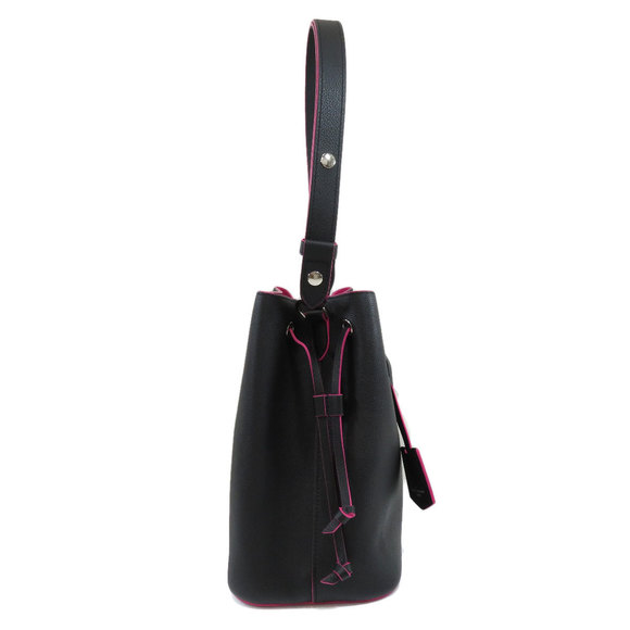 Louis Vuitton LockMe Bucket Shoulder Bag Marine Rouge Leather - Picture 3 of 9